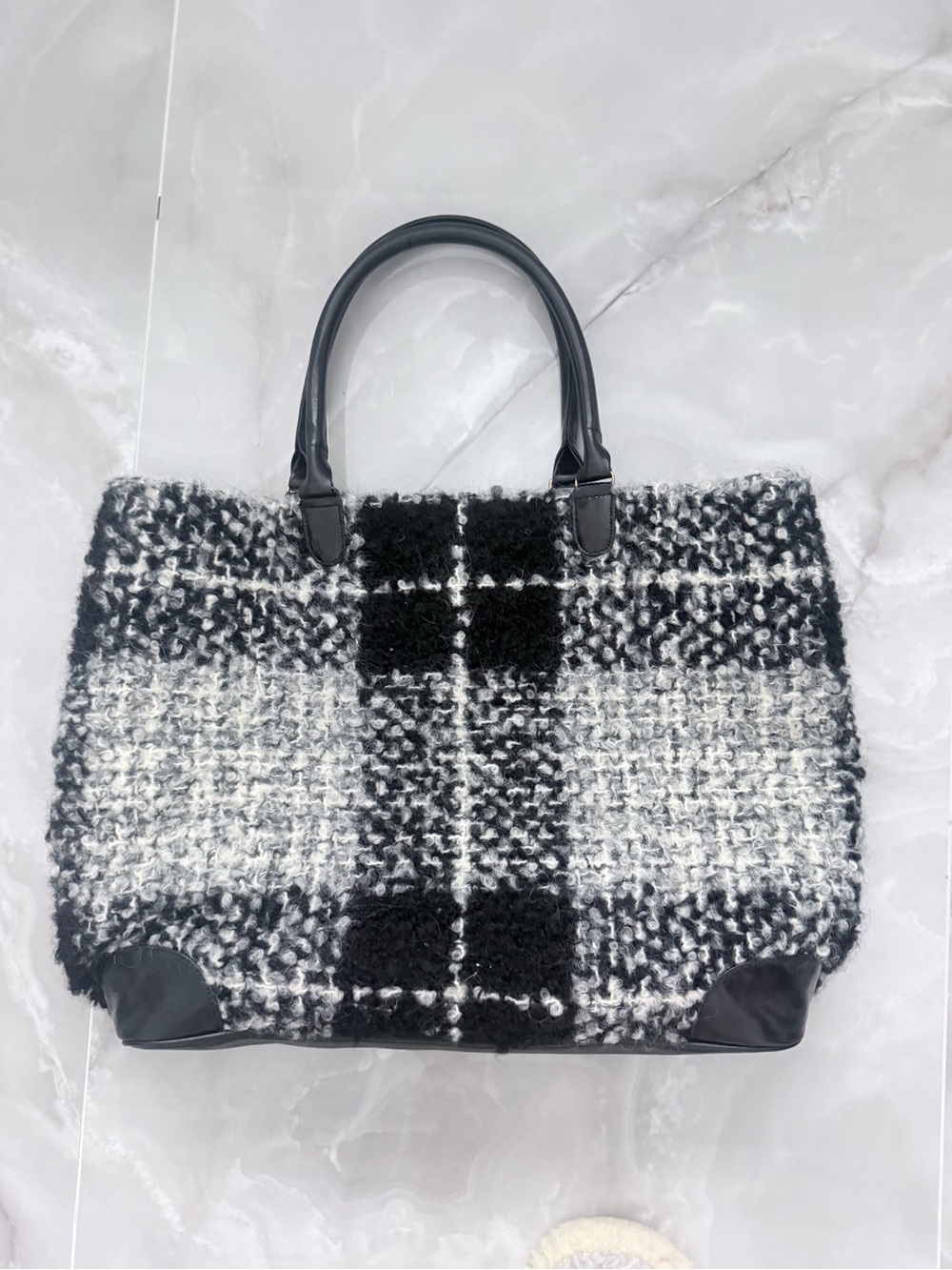 $680 NEWBARK tweed large bag purse